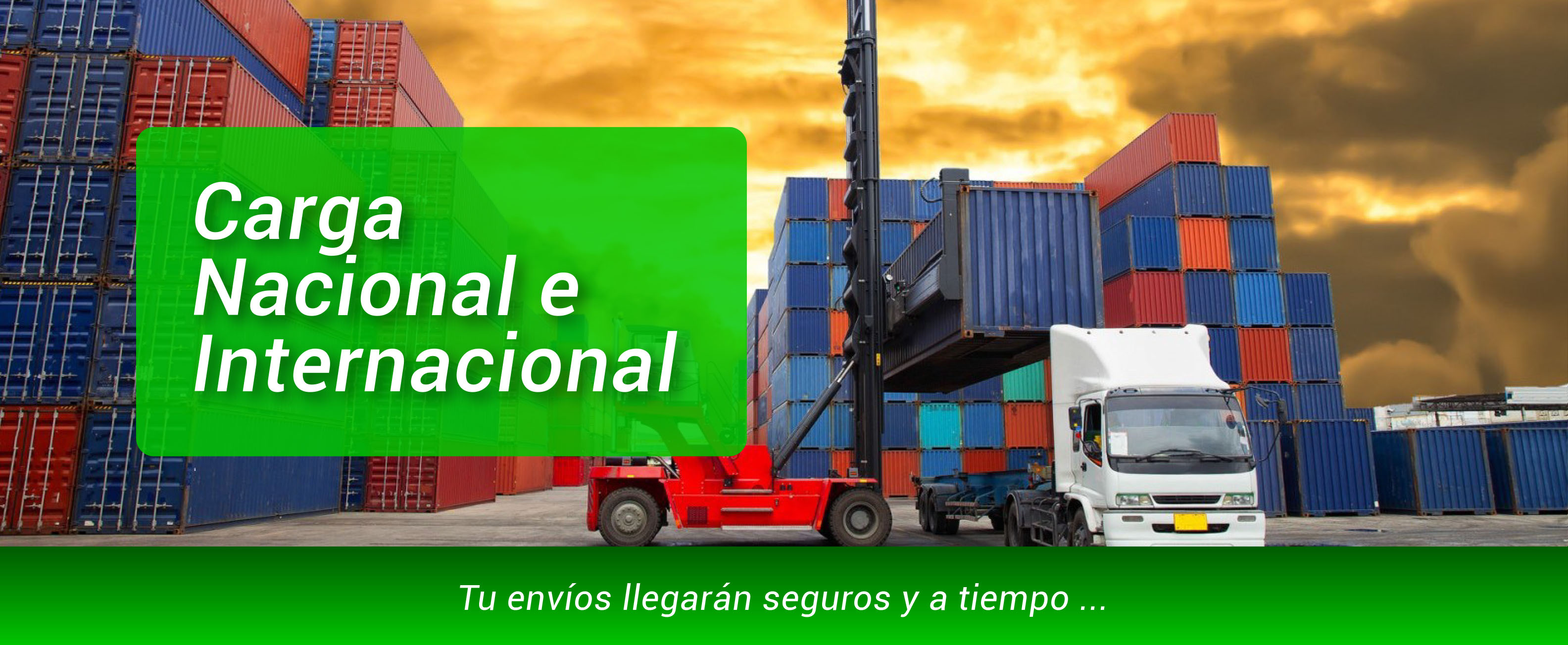 TRANSPORTE DE CARGA NACIONAL E INTERNACIONAL